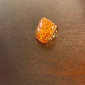 Elegant Amber Ring